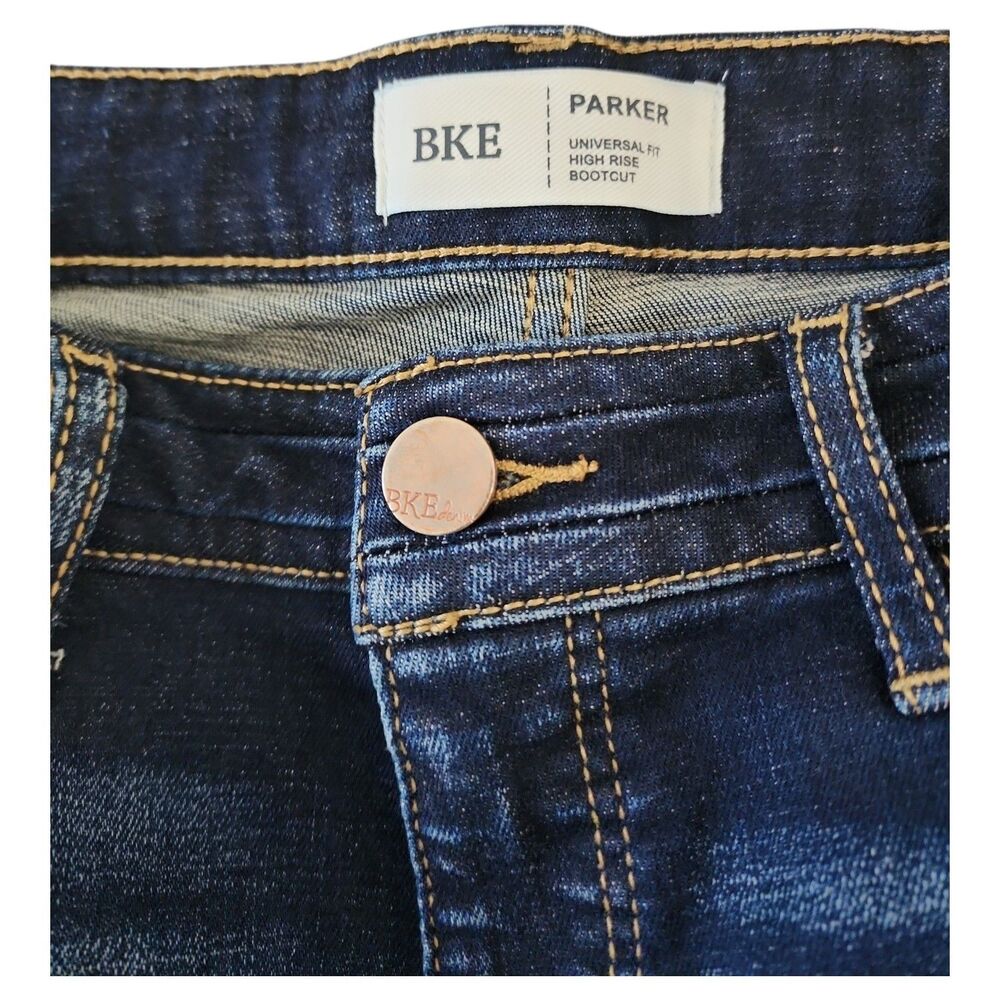 BKE Jeans Parker High Rise Bootcut Womens 30 x 34.5 Dark Wash Universal Fit - Picture 4 of 8